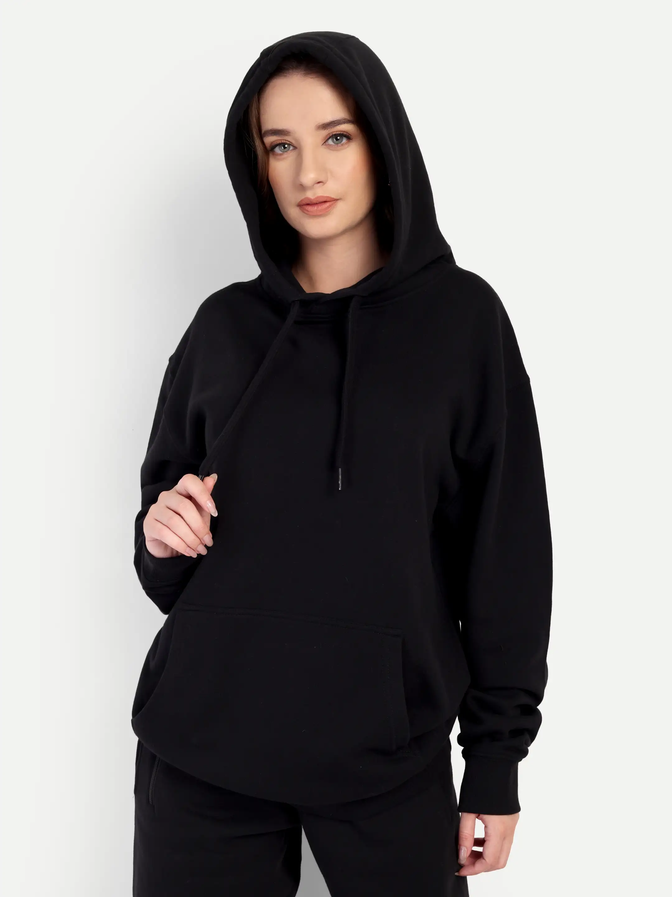 female model ecommerce photography Western Wear Hoodies
